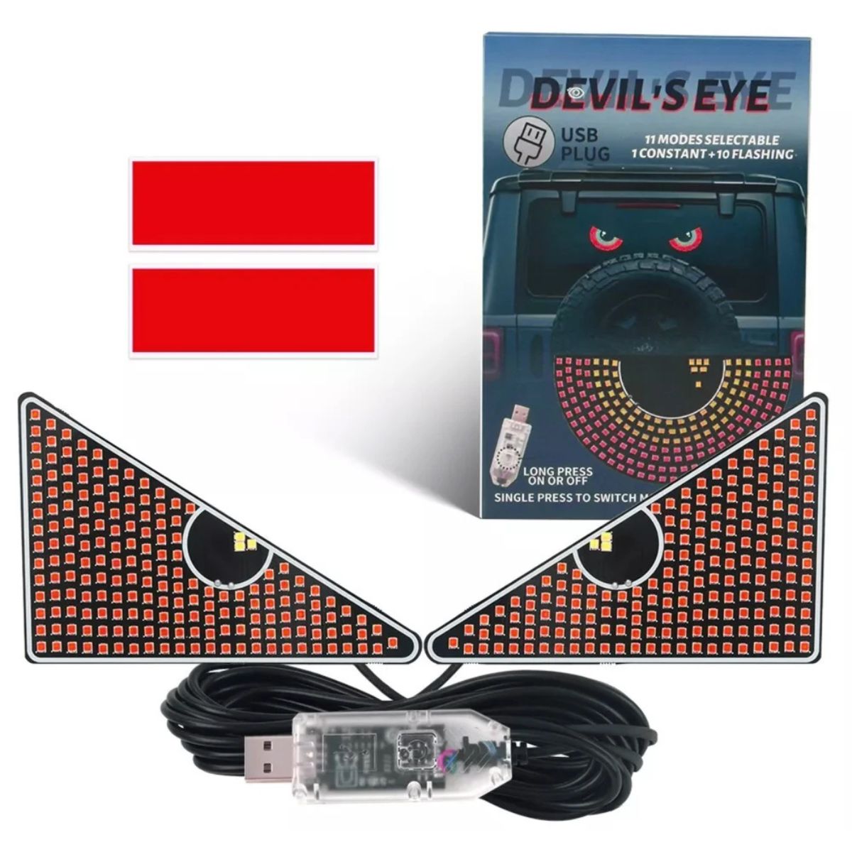 Ojos de Diablo Triangular LED para Coche